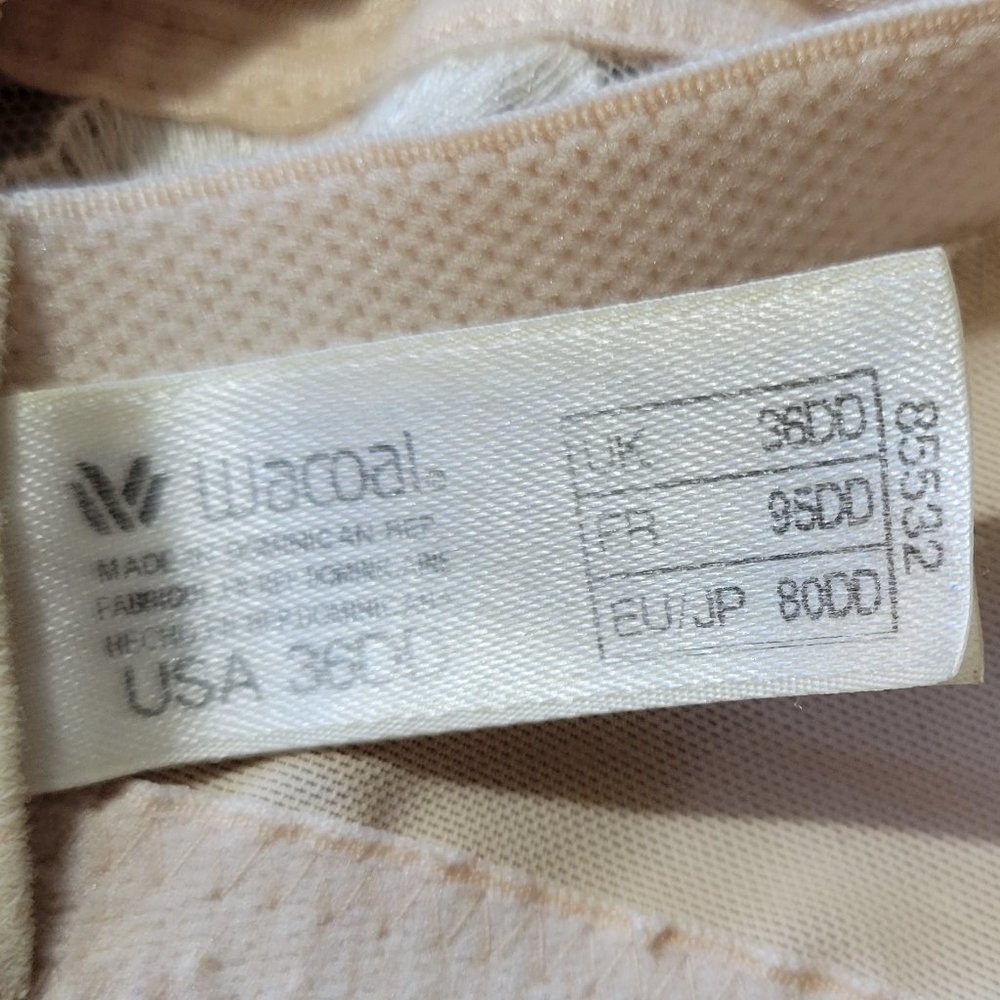 Wacoal Bra 36DD Underwire Nude/Beige - Picture 5 of 10